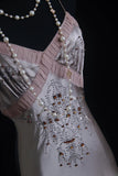 Vintage Prom Dresses 90s Formal Mermaid Spaghetti Strap Silver Gray Mid Length Party Gowns Prom Dresses HZ0311