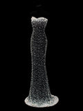 Affordable Sequin 1950s Formal Mermaid Sweetheart With Beaded Pearls Style Impress Long Prom Dresses Party Formal Gowns HZ0311