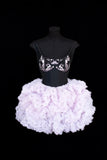 Aesthetic Ball Gown Short Prom Dress Lilac Floral 16th Birthday Dress Homecoming Dresses Cocktail Outfits HZ0311