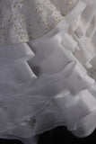 Cute Ball Gown Sweetheart White Satin With Lace Short 18th Birthday Dress Homecoming Dresses Cocktail Gown HZ0311