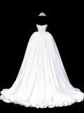 Wedding Gowns Dresses Elegant High Low Strapless Sequins White With Beadings Short Petite/Plus Size Bridal Gowns For Women HZ0311