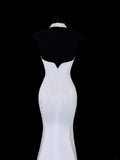 Timeless Wedding Gowns Dresses Romantic Mermaid Halter Pearls for Bride With Beadings White Petite/Plus Size Bridal Gown For Women HZ0311