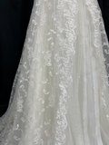 Retro A line Strapless Lace Style Long 60s Inspired Wedding Dress Bride Gowns Wedding Dresses HZ0311