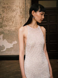 Sexy Mermaid Scoop Tulle With Pearls Gem Long Summer Bride Dress Long Bride Dress Classy Wedding Dresses HZ0311