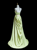 Elegant Mermaid Sweetheart Mint Green Satin Long Prom Dresses Impress 18th Birthday Outfits Prom Gown HZ0311