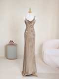 Sparkle Mermaid Asymmetrical Straps Champagne Sequin Long Prom Dresses Impress 19th Birthday Outfits Prom Gown HZ0311