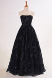 A line Royal Blue Sequined Lace Long Prom Dress with Pockets Formal Evening Gowns HZ0311